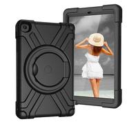 AKABEILA Tablet Case for Samsung Galaxy Tab A 10.1 T510/T515 10.1 inch, Rugged Anti-Slip Case with Swivel Stand Soft TPU Shockproof Skids Friendly Tablet Cover