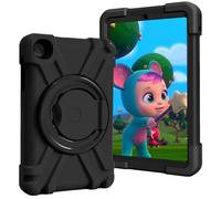 AKABEILA Tablet Case for Samsung Galaxy Tab A 2019 8 Inch T290/T295, Rugged Anti-Slip Case with Swivel Stand Soft TPU Shockproof Skids Friendly Tablet Cover