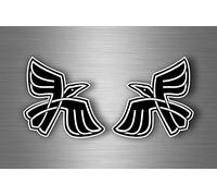 Akacha 2x sticker car decal biker tuning viking raven odin crow pagan wiccan gothic r1