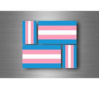 Akacha 4x sticker flag car motorcycle bumper vinyl adhesive transgender rainbow pride