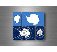 Akacha 4x sticker flag car motorcycle decal bumper vinyl adhesive antartica antartic