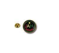 Akacha pins pin's Flag Badge Metal Lapel Button Rasta Reggae Jamaican Flag jah Haile