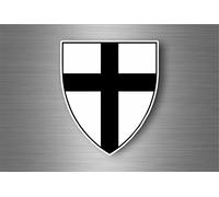 Akacha Sticker car biker motorcycle templar knights teutonic order shield emblem