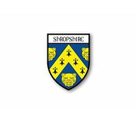 Akacha Sticker county shield car vinyl souvenir decal flag caravan crest shropshire