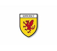 Akacha Sticker county shield car vinyl souvenir decal flag caravan crest somerset