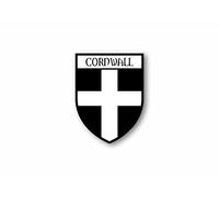 Akacha Sticker county shield car vinyl souvenir decal flag crest cornwall saint piran's