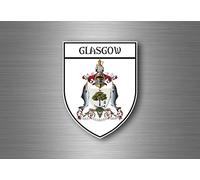 Akacha Sticker decal souvenir car coat of arms shield city flag glasgow scotland