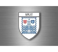 Akacha Sticker decal souvenir car coat of arms shield city flag split croatia