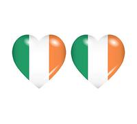 Akachafactory 2x Sticker flag vinyl country heart IRL ireland irish