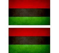Akachafactory 2x Sticker flag vinyl country vintage apan african afro american