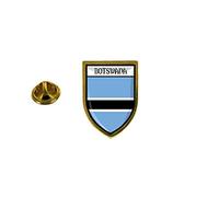 Akachafactory Lapel Pin Badge Souvenir City Flag Country Coat of Arms Botswana