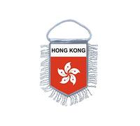 Akachafactory Mini banner flag pennant window mirror cars country banner hong kong