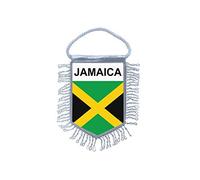 Akachafactory Mini banner flag pennant window mirror cars country banner jamaica jamaican