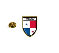 Akachafactory Pin Badge Remembrance City Flag Country Crest Panama