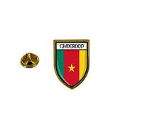 Akachafactory Pin Badge Remembrance Crest Country Flag Cameroon