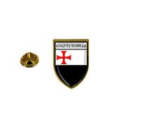 Akachafactory Pins Badge Pin Badge Remembrance Flag Templar Knight Crusade R2