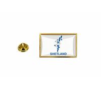 akachafactory Pins pin badge flag country map United Kingdom Shetland