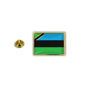 Akachafactory pins pin's Flag National Badge Metal Lapel hat Button Vest Zanzibar