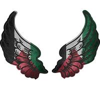 Akachafactory Sticker flag country wings biker decal vinyl motorbike PS palestine