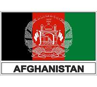 Akachafactory Sticker flag vinyl country AFG afghanistan