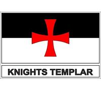 Akachafactory Sticker flag vinyl country knights templar