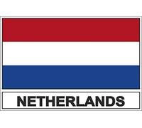 Akachafactory Sticker flag vinyl country NL nertherlands