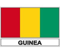 Akachafactory Sticker flag vinyl country RG guinea