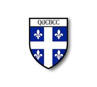 Akachafactory Stickers decal souvenir vinyl car shield city flag world crest canada quebec