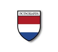 Akachafactory Stickers decal souvenir vinyl car shield city flag world crest holland