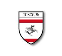 Akachafactory Stickers decal souvenir vinyl car shield city flag world crest italy tuscany