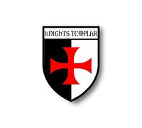 Akachafactory Stickers decal souvenir vinyl car shield city flag world crest knights templar