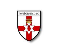 Akachafactory Stickers decal souvenir vinyl car shield city flag world crest northern ireland