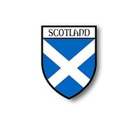 Akachafactory Stickers decal souvenir vinyl car shield city flag world crest scotland