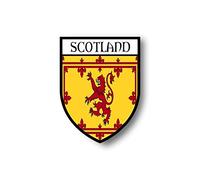Akachafactory Stickers decal souvenir vinyl car shield city flag world crest scotland lion