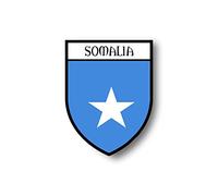Akachafactory Stickers decal souvenir vinyl car shield city flag world crest somalia