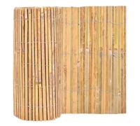 AKADIL Bamboo Slat Fence Screen Roll - Garden Screening for Privacy and Outdoor Fencing - Natural Bamboo Slat Fencing - Split Slatted Screening - Garden Fence Screen (1.8m x 4m)