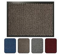 AKADIL Door Mats Indoor Heavy Duty - Small, Medium, Large, Extra Large Kitchen & Hallway Runner, Outdoor & Indoor Door Mats Non Slip Washable Doormat, Entrance Rug (Brown, 90 x 150 cm (Rectangular))