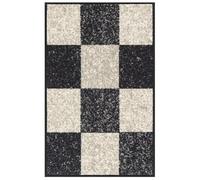 AKADIL Washable Door Mats Indoor & Outdoor Heavy Duty Non-slip Rug, Perfect Dust Grabbing Doormats,S mall & Large Doormats, Hall Runner and Door Mat (Black-square, 160 x 220 cm (Rectangular))