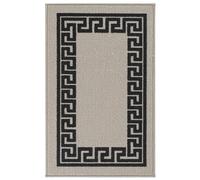 AKADIL Washable Door Mats Indoor & Outdoor Heavy Duty Non-slip Rug, Perfect Dust Grabbing Doormats,S mall & Large Doormats, Hall Runner and Door Mat (Grey-greek, 50 x 80 cm (Rectangular))