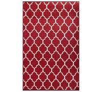 AKADIL Washable Door Mats Indoor & Outdoor Heavy Duty Non-slip Rug, Perfect Dust Grabbing Doormats,S mall & Large Doormats, Hall Runner and Door Mat (Red-trellis, 50 x 80 cm (Rectangular))