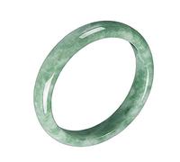 AKAFKKPYXSD Natural Jade Bangle Bracelet For Women Girls Classical Retro Chinese Style Jade Bracelets With Gift Box, 57-58MM