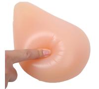 AKAFKKPYXSD Teardrop Shaped Silicone Breast Forms Women Mastectomy Prosthetic Self-adhesive Enlargement Pads For Crossdresser Transgender Cosplay(CupE :450g, Right Side Only)