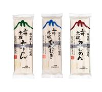 Akagi Japanese Dried Noodles Bundle - Somen, Hiyamugi & Kishemen Noodles 270g (3 Packs 9 Servings)