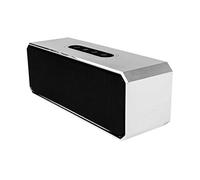 Akai Dynmx Portable Bluetooth Stereo Speaker with 8 Hours Playtime, Bluetooth, 2 x 5 W Stereo Speakers Built-In Microphone for Hands-Free Calls, Silver