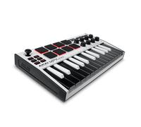 Akai Professional MPK Mini MK3 25-Key USB MIDI Keyboard Controller, White | Velocity-Sensitive Mini Keys, 8 MPC Pads, 8 Knobs, Software Suite Included, for Beat Makers, Music Producers and Home Studios