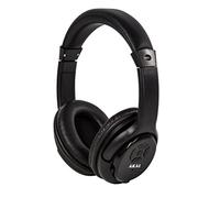 Akai Wireless Bluetooth Over Ear Headphones with USB Rechargeable Battery, Built-In Microphone, Up to 5 Hours Continous Playback, Black