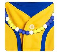 AKAIXI 15In/18In/20In/22In Baseball/Basketball Game Day Clay Beaded Necklace, Elastic Clay Beaded Chain, Baseball Drip Accessories for Men Women Team Players Lovers Gift, 20", Clay, No Gemstone