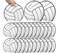 AKAIXI 24pcs Volleyball Gift Bags with Handles Reusable Sealed Snack Bags, Stand-up Bottom Treat Bags for Volleyball Coach Sport Team and Volleyball Mom, Party Favor Birthday Gifts Supplies