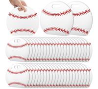 AKAIXI 48pcs Baseball Candy Bags with Handles Reusable Sealed Treat Bags, Stand-up Bottom Snack Bags for Baseball Coach Sport Team and Baseball Mom, Party Favor Birthday Gifts Supplies