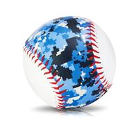 AKAIXI Baseballs PVC 9in Practice Baseball for Training Hitting Lifestyle Decor Ideal Personalized Inspired Gifts for Players Coaches Moms (Ocean Camo, Baseball Set (1 Piece))